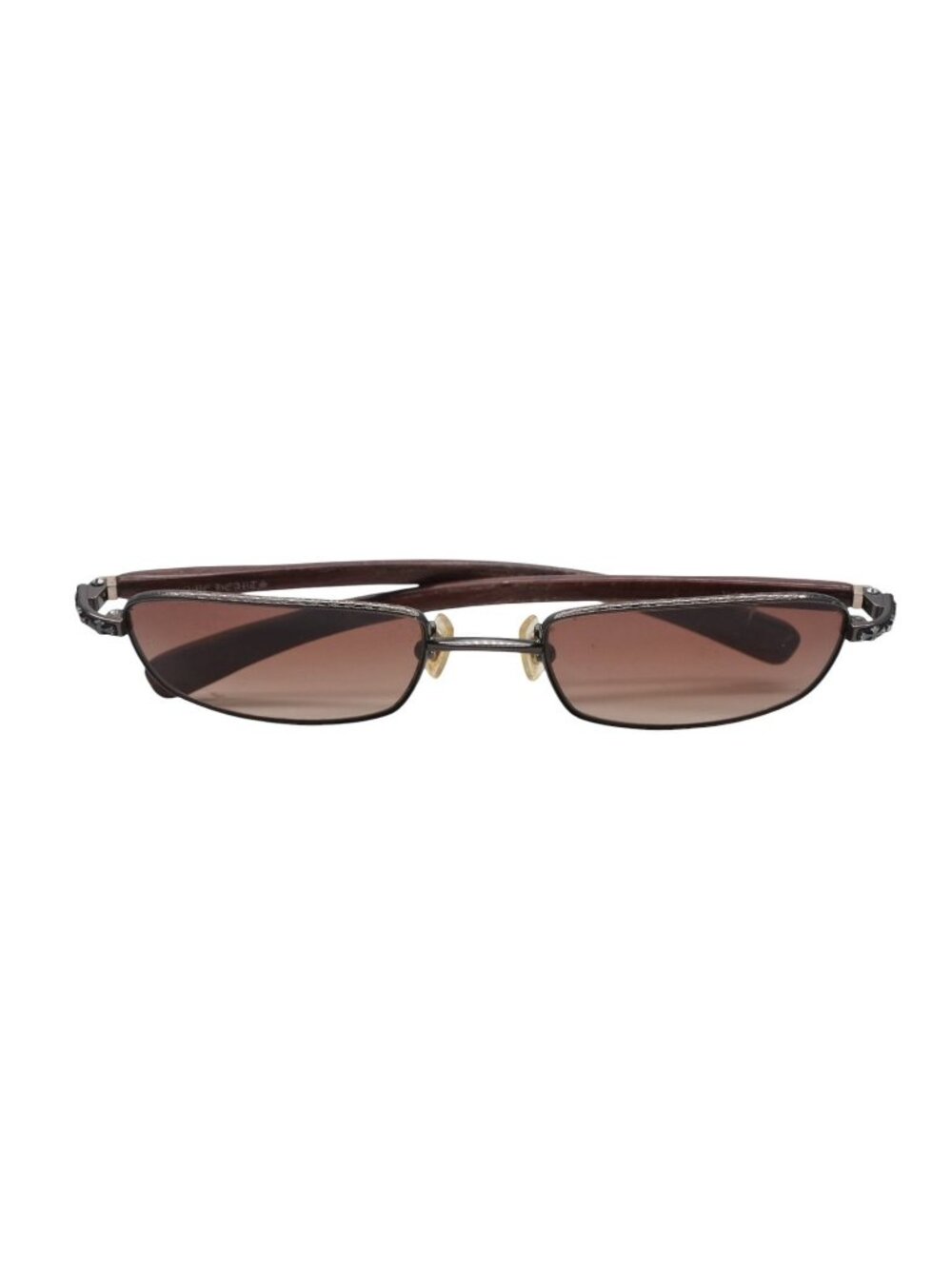Chrome Hearts Vervedere-d Sunglasses Eyewear CH Cross Dagger Ebony Wood